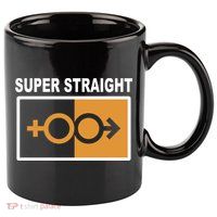Super Straight Pride Bar Style 11oz C Handle Ceramic Mug