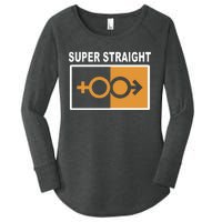 Super Straight Pride Bar Style Women's Perfect Tri Tunic Long Sleeve Shirt