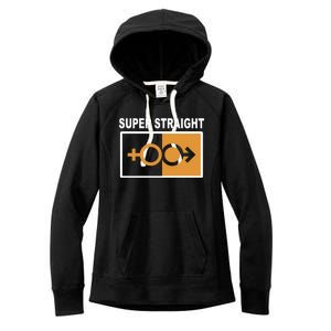 Super Straight Pride Bar Style Women's Fleece Hoodie