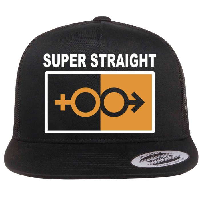 Super Straight Pride Bar Style Flat Bill Trucker Hat