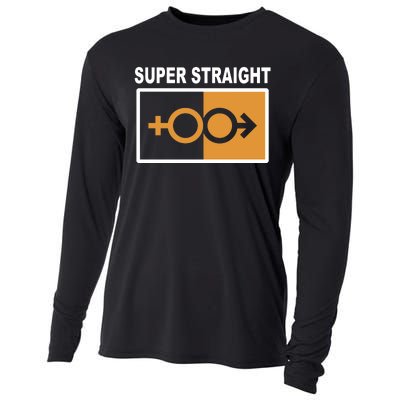 Super Straight Pride Bar Style Cooling Performance Long Sleeve Crew