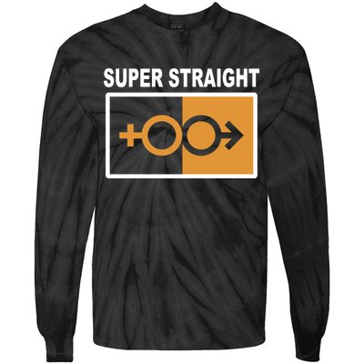 Super Straight Pride Bar Style Tie-Dye Long Sleeve Shirt