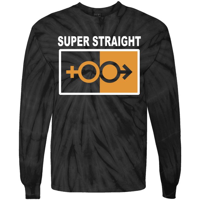 Super Straight Pride Bar Style Tie-Dye Long Sleeve Shirt