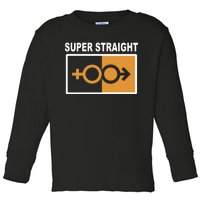 Super Straight Pride Bar Style Toddler Long Sleeve Shirt