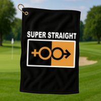 Super Straight Pride Bar Style Golf Towel