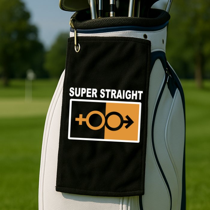 Super Straight Pride Bar Style Golf Towel