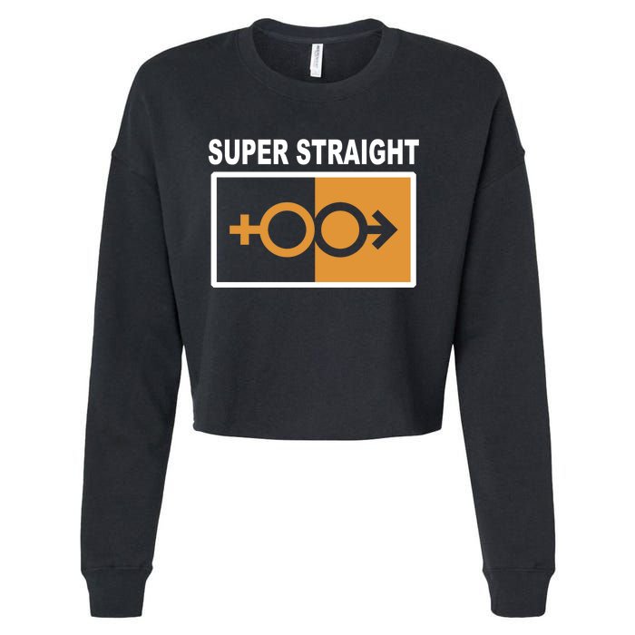 Super Straight Pride Bar Style Cropped Pullover Crew