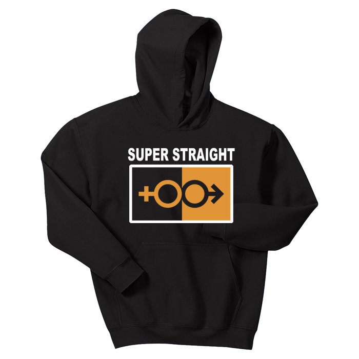 Super Straight Pride Bar Style Kids Hoodie