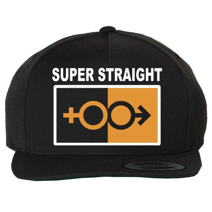 Super Straight Pride Bar Style Wool Snapback Cap