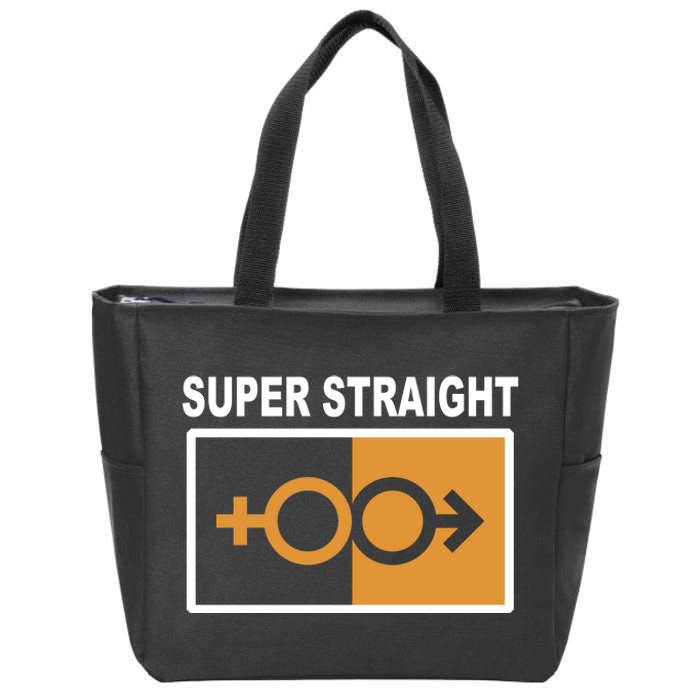 Super Straight Pride Bar Style Zip Tote Bag