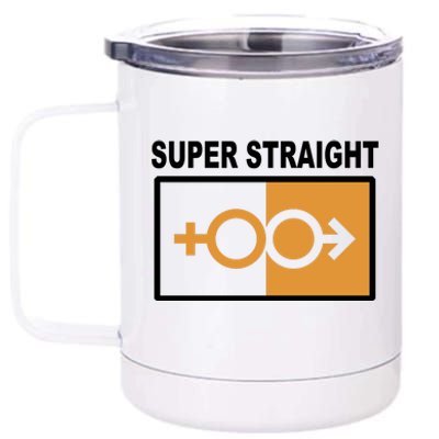 Super Straight Pride Bar Style 12 oz Stainless Steel Tumbler Cup