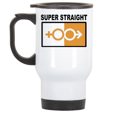 Super Straight Pride Bar Style Stainless Steel Travel Mug