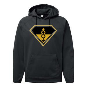 Super Straight Pride Superhero Performance Fleece Hoodie