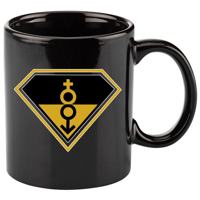 Super Straight Pride Superhero 11oz C Handle Ceramic Mug