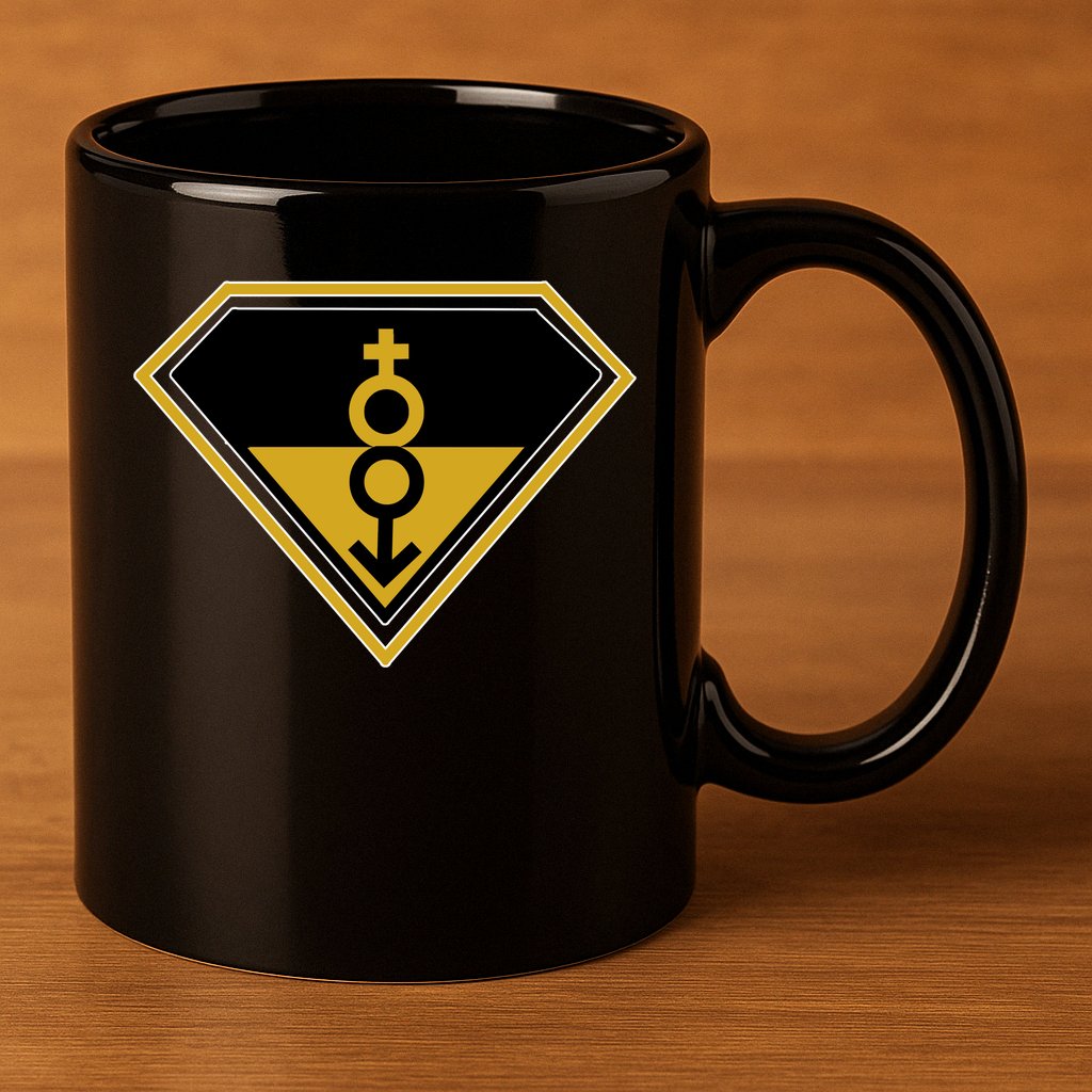 Super Straight Pride Superhero 11oz C Handle Ceramic Mug