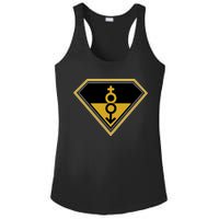 Super Straight Pride Superhero Ladies PosiCharge Competitor Racerback Tank