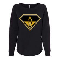 Super Straight Pride Superhero Womens California Wash Sweatshirt