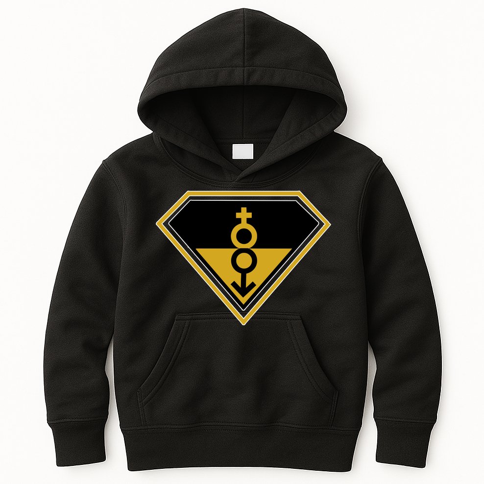 Super Straight Pride Superhero Kids Hoodie