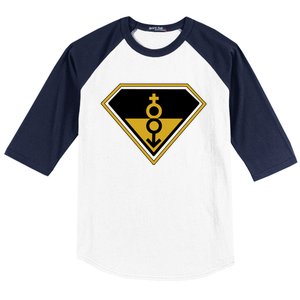 Super Straight Pride Superhero Baseball Sleeve Shirt