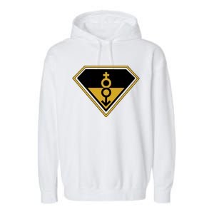 Super Straight Pride Superhero Garment-Dyed Fleece Hoodie