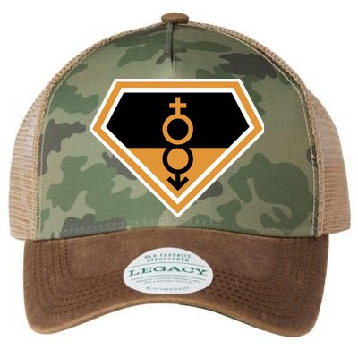 Super Straight Superhero Comic Logo Legacy Tie Dye Trucker Hat