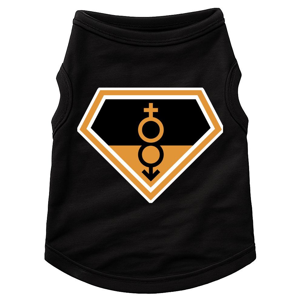 Super Straight Superhero Comic Logo Doggie Tank