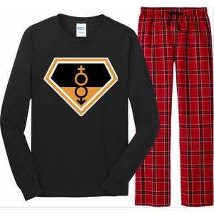 Super Straight Superhero Comic Logo Long Sleeve Pajama Set