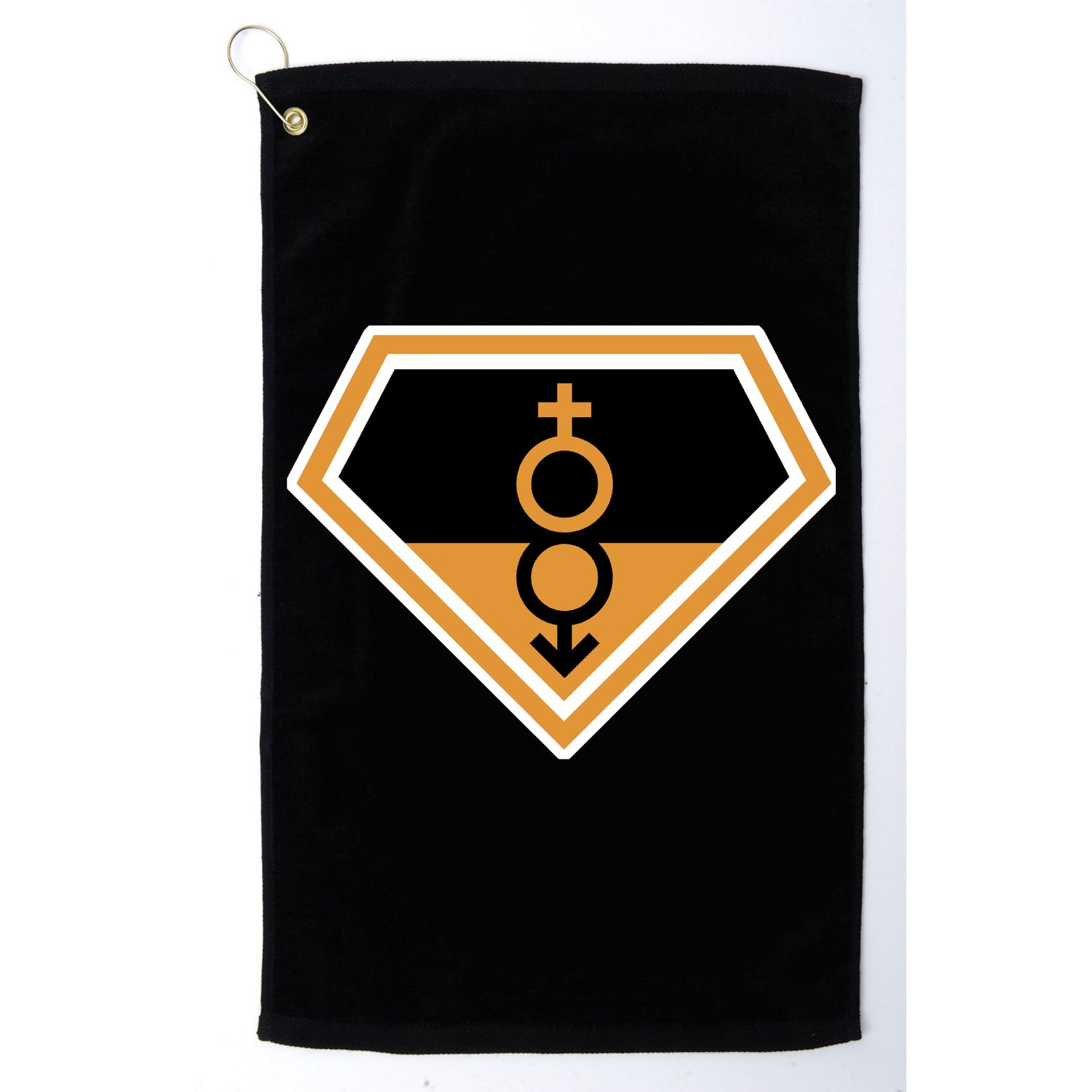 Super Straight Superhero Comic Logo Golf Towel