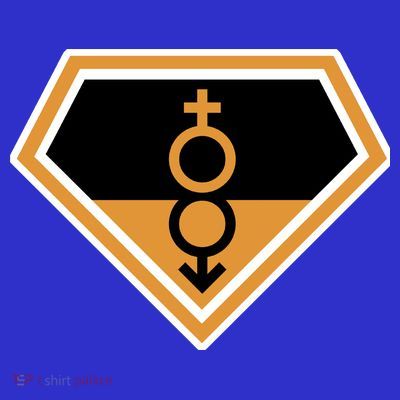 Super Straight Superhero Comic Logo T-Shirt