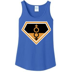 Super Straight Superhero Comic Logo Ladies Essential Tank