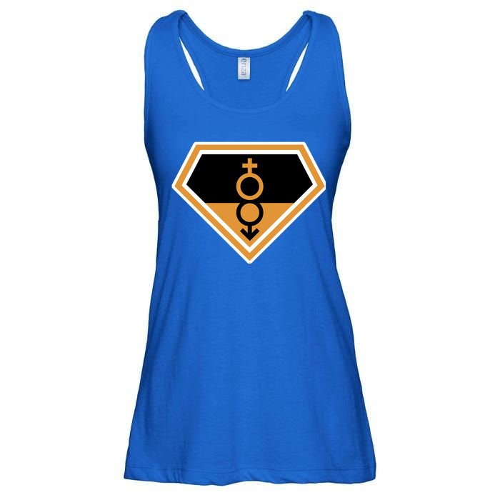 Super Straight Superhero Comic Logo Ladies Essential Flowy Tank