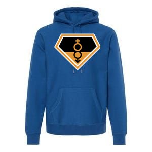 Super Straight Superhero Comic Logo Premium Hoodie