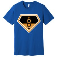Super Straight Superhero Comic Logo Premium T-Shirt