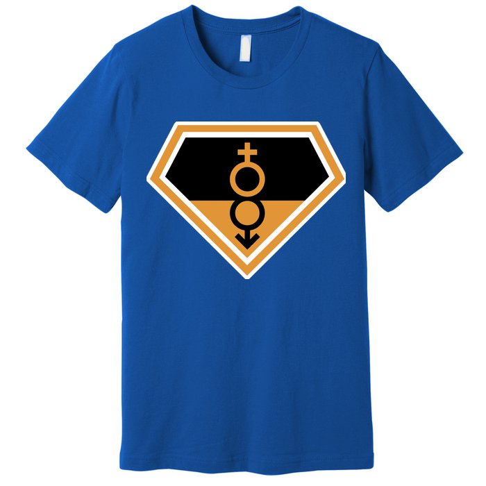 Super Straight Superhero Comic Logo Premium T-Shirt