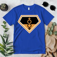 Super Straight Superhero Comic Logo Premium T-Shirt