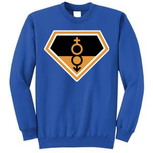 Super Straight Superhero Comic Logo Tall Sweatshirt