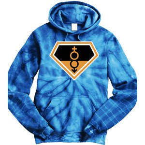 Super Straight Superhero Comic Logo Tie Dye Hoodie