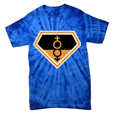 Super Straight Superhero Comic Logo Tie-Dye T-Shirt