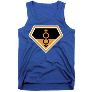 Super Straight Superhero Comic Logo Tank Top