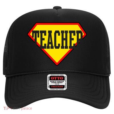 Super Teacher Hero High Crown Mesh Back Trucker Hat