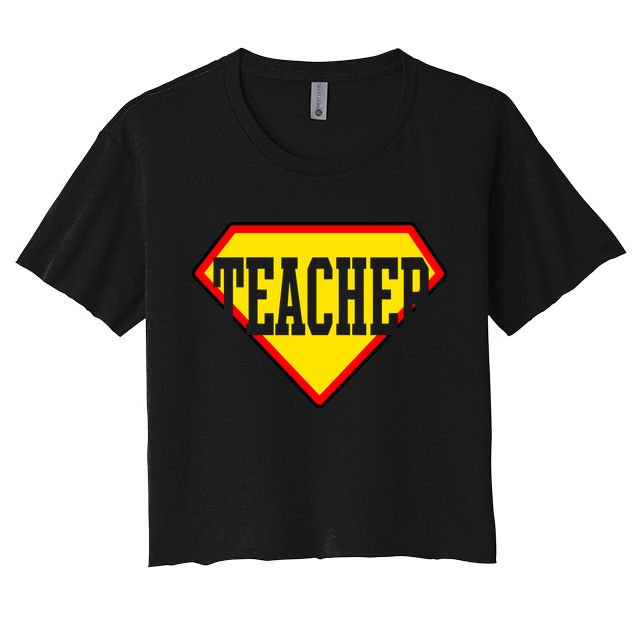 Super Teacher Hero Crop Top