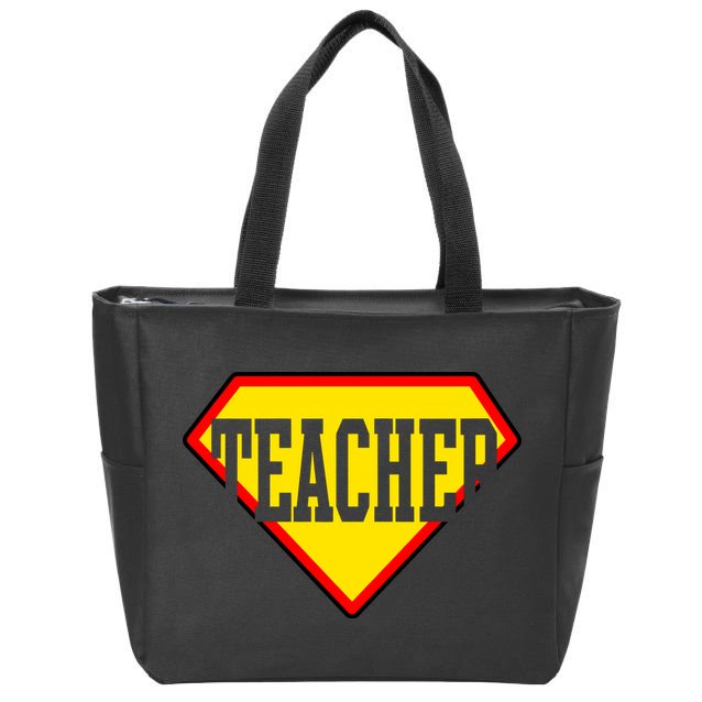 Super Teacher Hero Zip Tote Bag