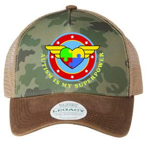 Super Woman Autism Is My Superpower Legacy Tie Dye Trucker Hat