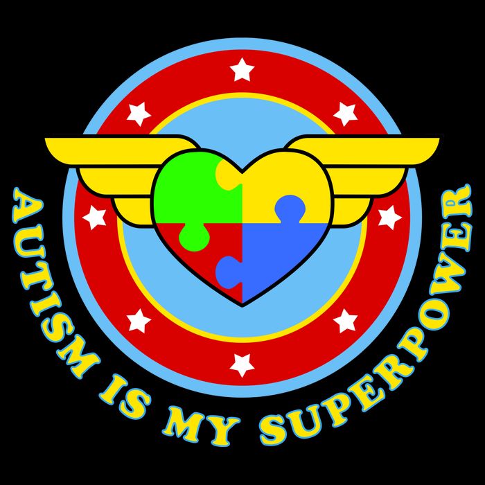 Super Woman Autism Is My Superpower 7-Panel Snapback Hat