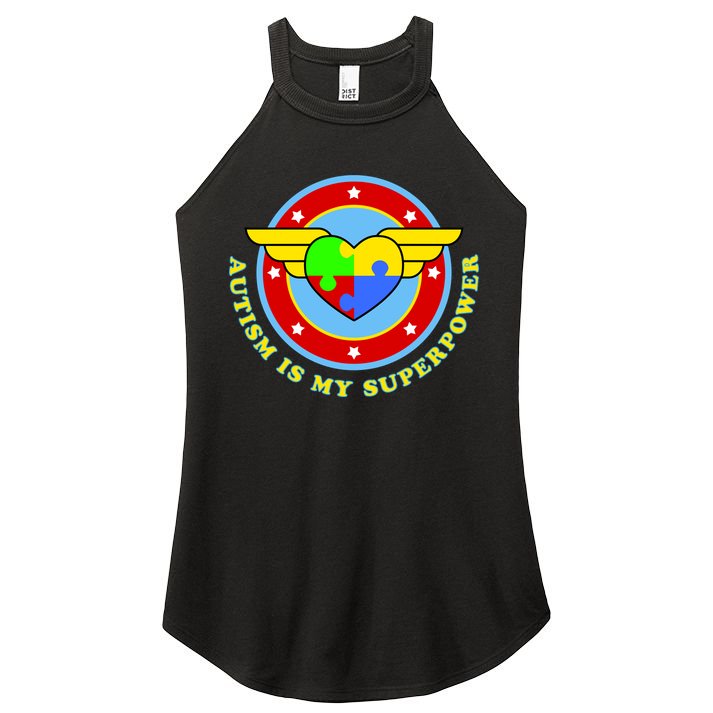 Super Woman Autism Is My Superpower Women's Perfect Tri Rocker Tank