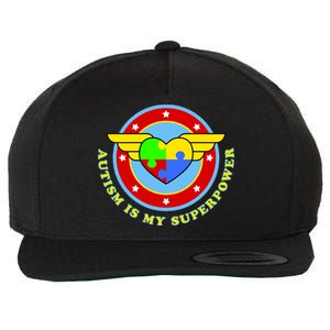 Super Woman Autism Is My Superpower Wool Snapback Cap