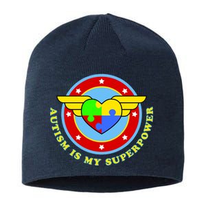 Super Woman Autism Is My Superpower Sustainable Beanie