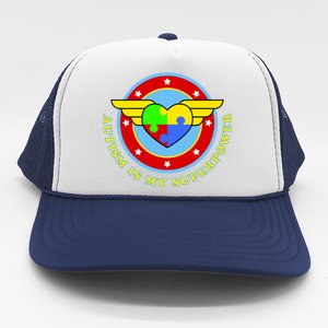 Super Woman Autism Is My Superpower Trucker Hat