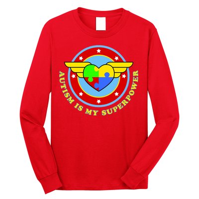 Super Woman Autism Is My Superpower Long Sleeve Shirt