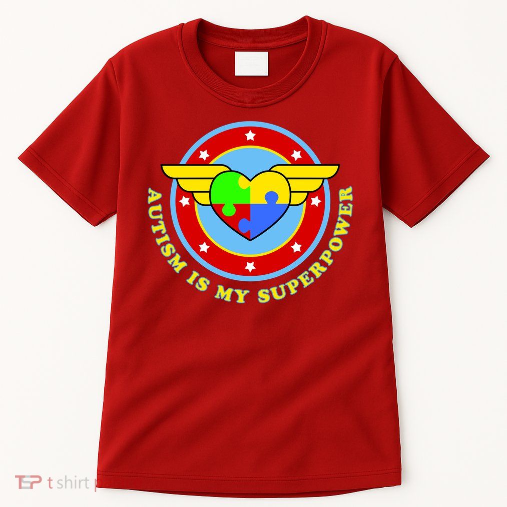 Super Woman Autism Is My Superpower Tall T-Shirt